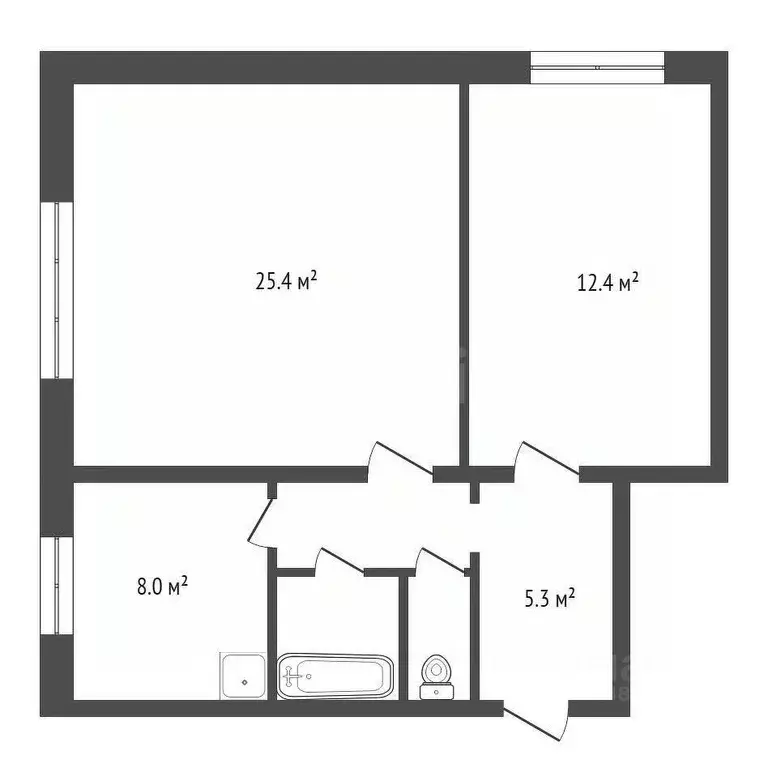 2-к кв. Красноярский край, Красноярск Взлетная ул., 18 (56.0 м) - Фото 2