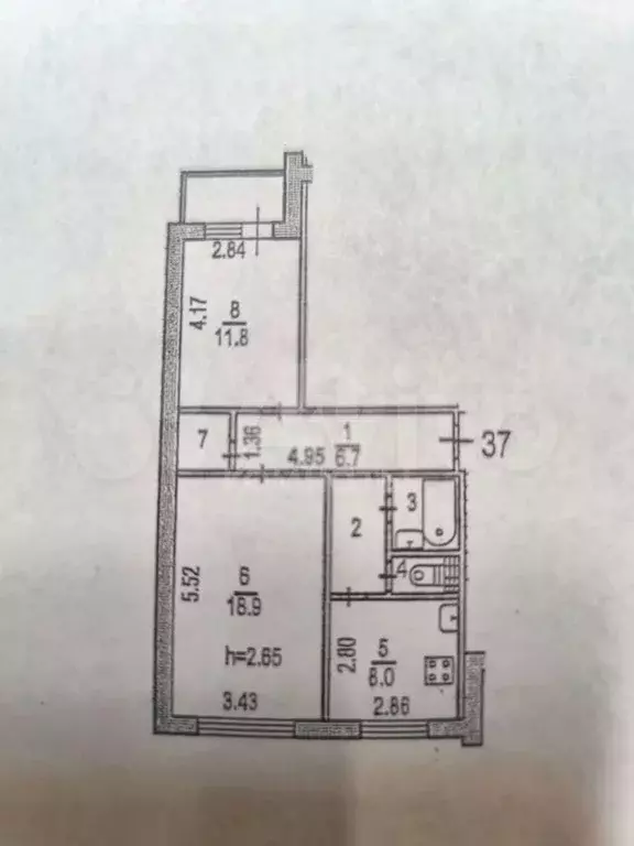 2-к. квартира, 54 м, 10/10 эт. - Фото 0