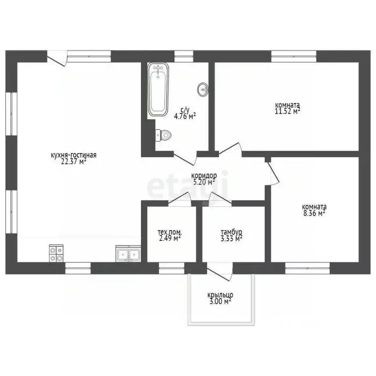 Дом в Крым, Феодосия ул. Мариупольская (111 м) - Фото 2