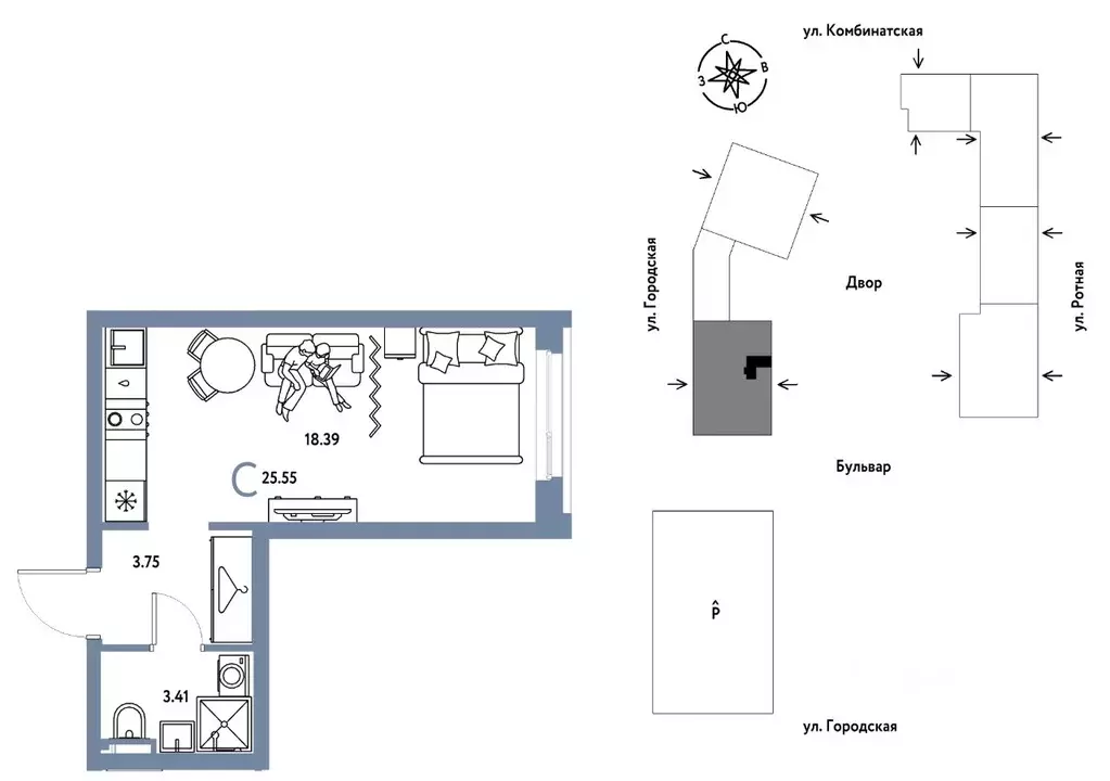 Студия Свердловская область, Екатеринбург муниципальное образование, ... - Фото 1
