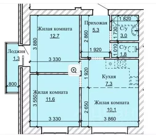 3-к кв. Алтайский край, Барнаул городской округ, Южный рп ул. Герцена, ... - Фото 0