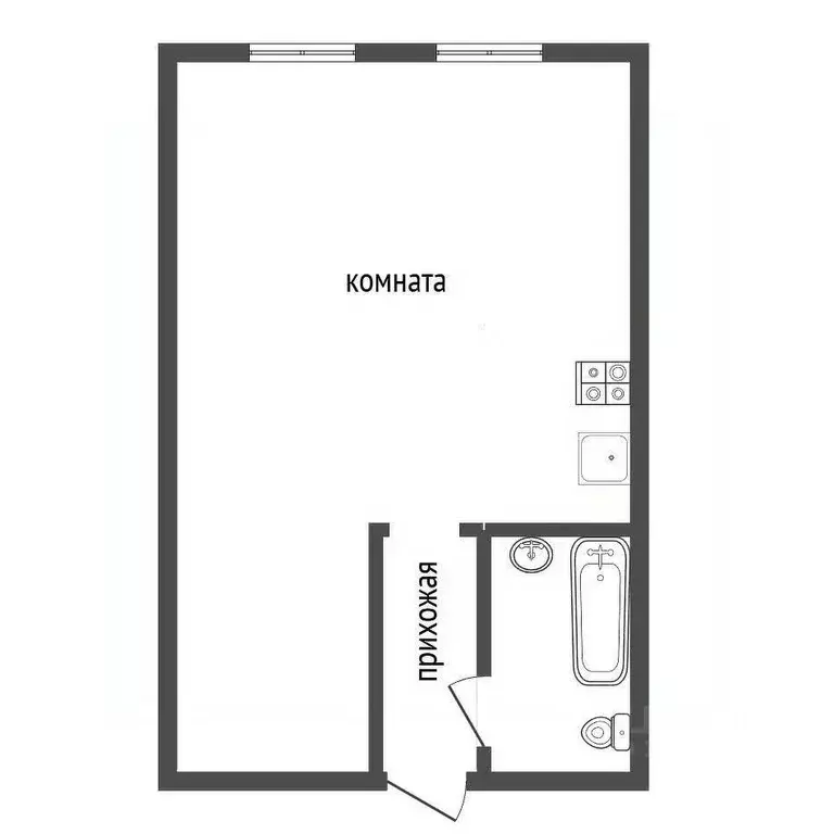 Студия Воронежская область, Воронеж ул. Чайковского, 3 (27.3 м) - Фото 0