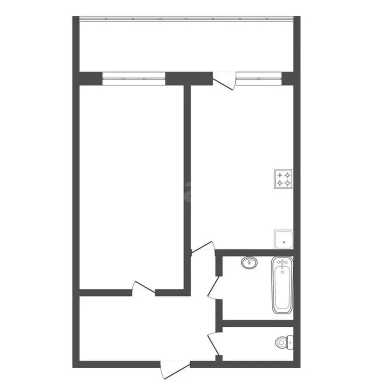 1-комнатная квартира: Тюмень, улица Котельщиков, 2 (48 м) - Фото 2