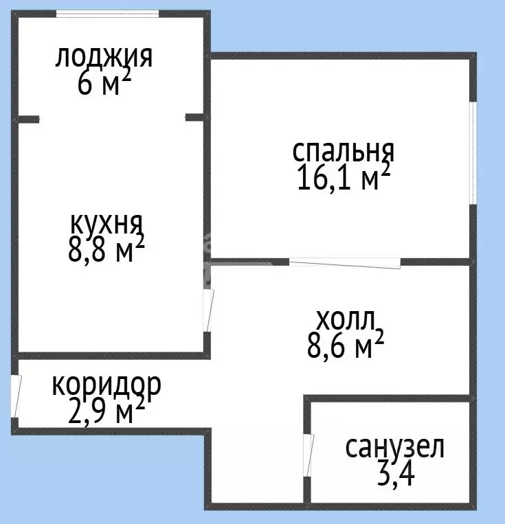1-к кв. Дагестан, Кизилюрт ул. Гагарина, 68А (46.0 м) - Фото 2