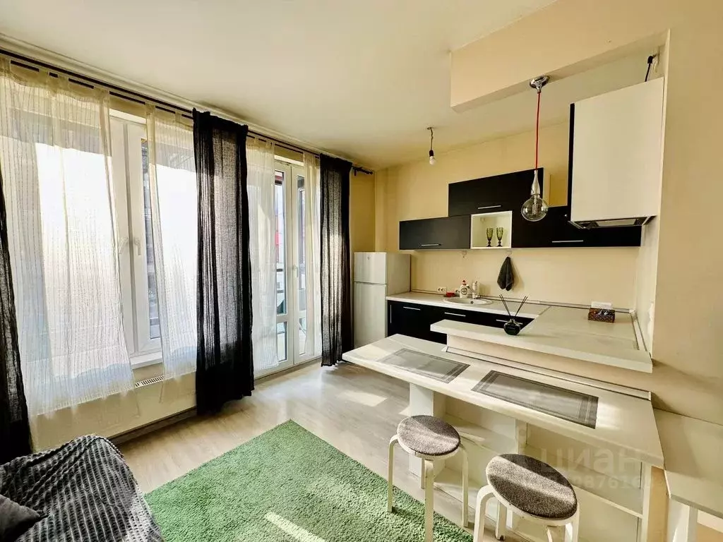 Студия Санкт-Петербург ул. Оптиков, 34К1 (28.0 м) - Фото 1