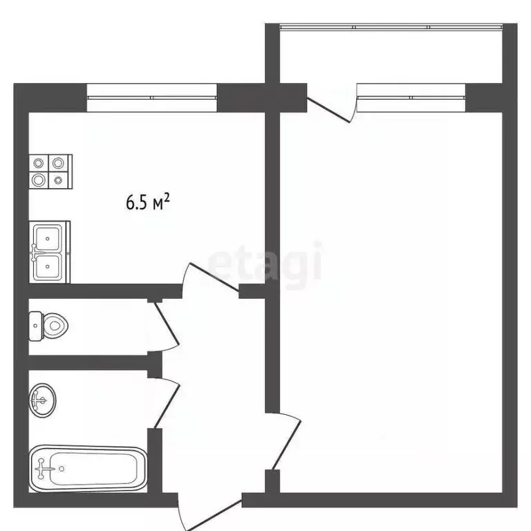 1-к кв. Мордовия, Саранск ул. Коваленко, 8 (31.5 м) - Фото 2