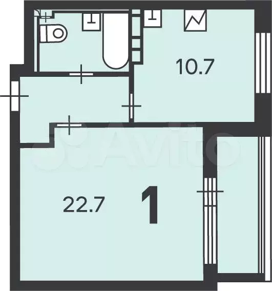 Аукцион: 1-к. квартира, 42,6 м, 5/16 эт. - Фото 0