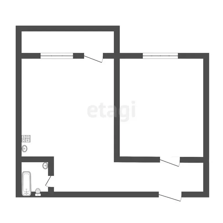 1-комнатная квартира: Улан-Удэ, улица Смолина, 67к1 (42 м) - Фото 1