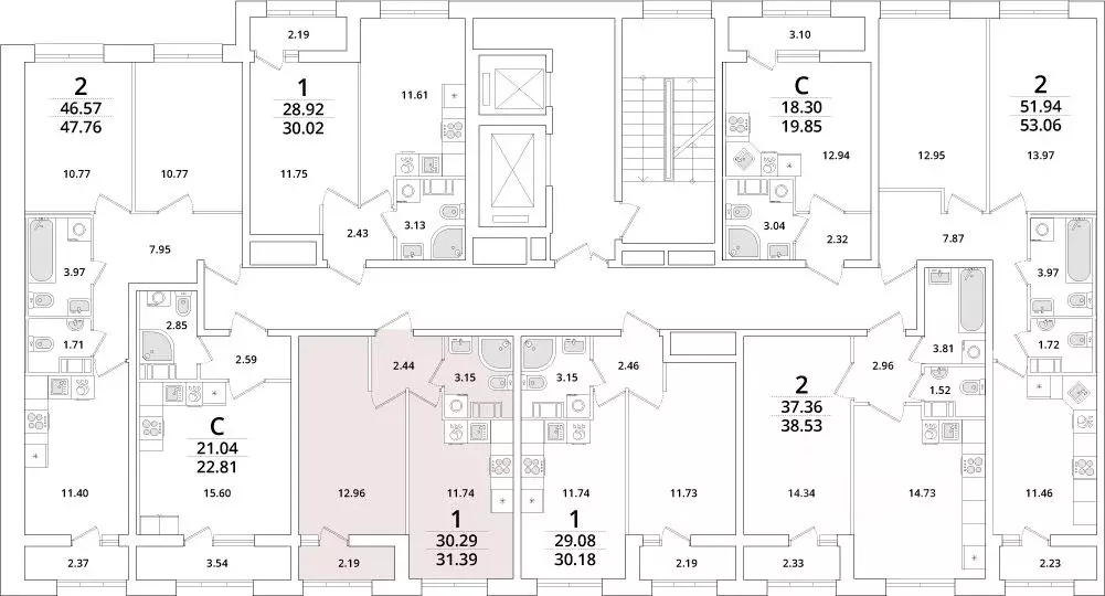 1-к кв. Санкт-Петербург Полюстровский просп., 75 (31.1 м) - Фото 2