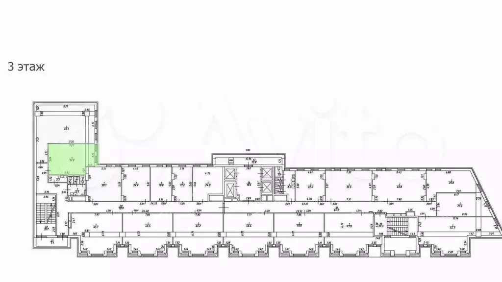Аренда офиса 34.8 кв.метров, 3 этаж - Фото 0