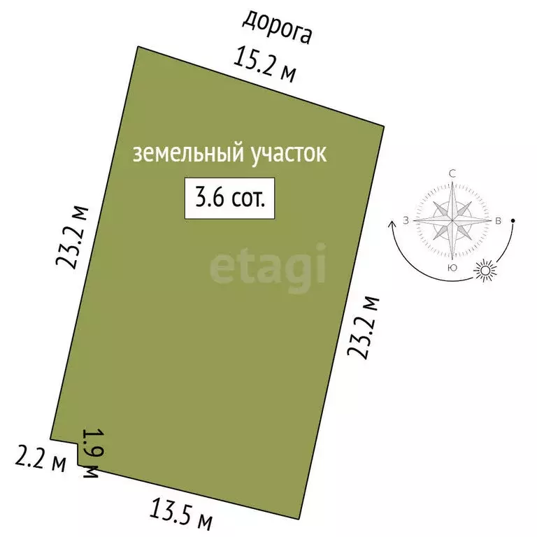 Участок в Миасс, СНТ Маяк (7.1 м) - Фото 1