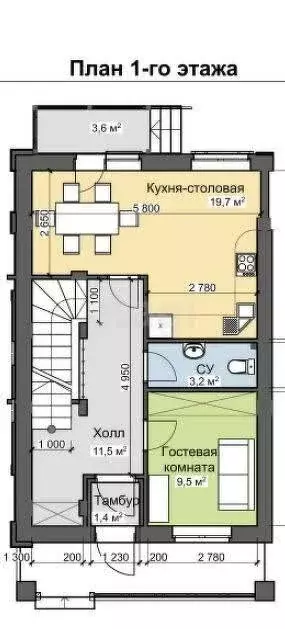 Дом в Сочи, микрорайон Бытха, Краевско-Греческая улица (388 м) - Фото 1