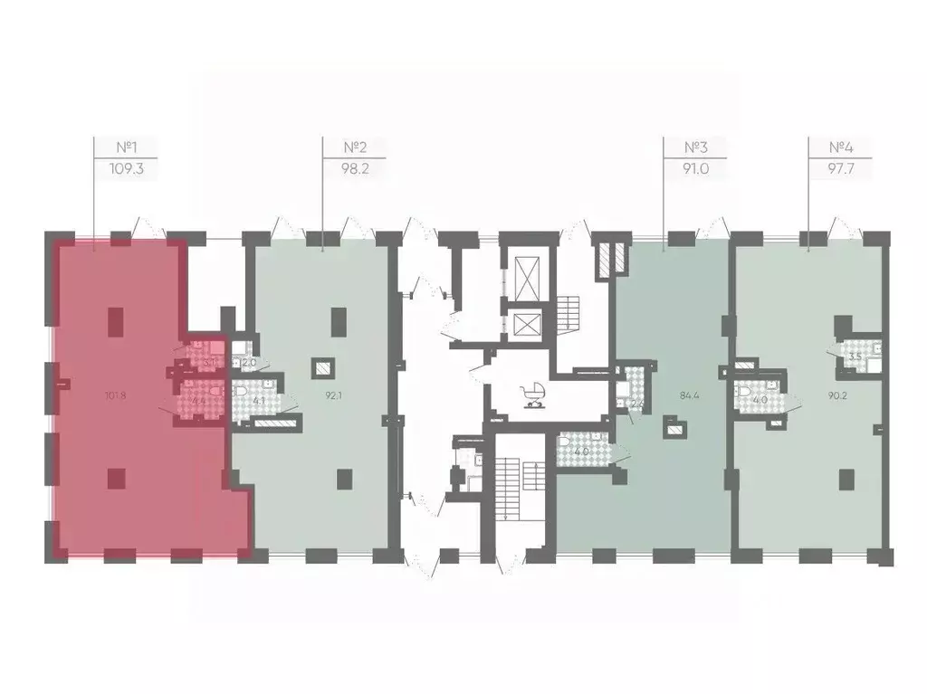 Офис в Санкт-Петербург Партизанская ул., 5 (110 м) - Фото 2