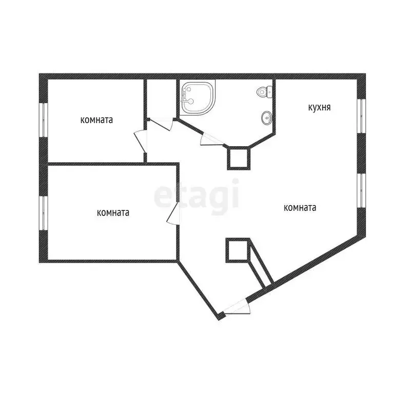 3-комнатная квартира: Курган, улица Коли Мяготина, 105 (83.3 м) - Фото 2