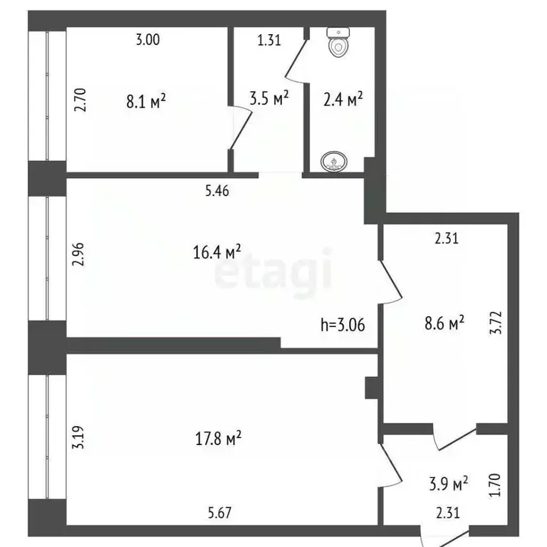 Офис в Омская область, Омск ул. 10 лет Октября, 203В (61 м) - Фото 2