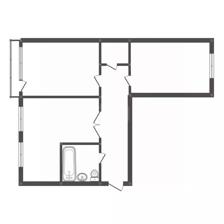 3-к кв. Амурская область, Свободный ул. Орджоникидзе, 48 (58.3 м) - Фото 2