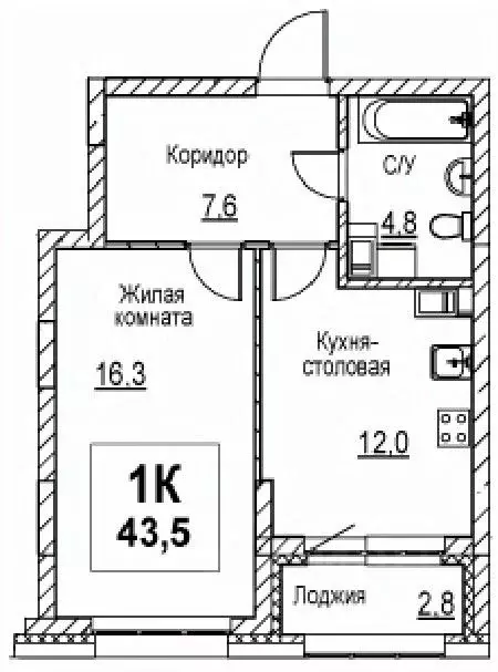 1-к кв. Нижегородская область, Нижний Новгород Мещерское Озеро ... - Фото 1