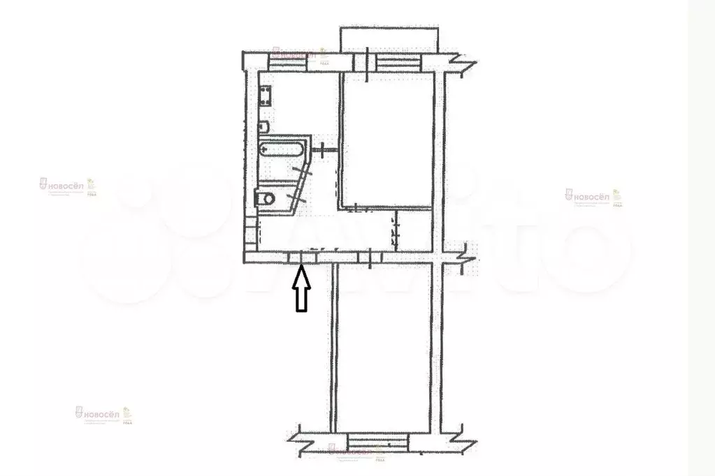 2-к. квартира, 55 м, 5/5 эт. - Фото 0