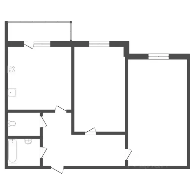 2-к кв. Тюменская область, Тюмень ул. Арктическая, 7к2 (51.0 м) - Фото 2