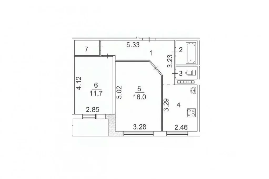 2-к кв. Волгоградская область, Волжский ул. Мира, 150 (50.8 м) - Фото 2