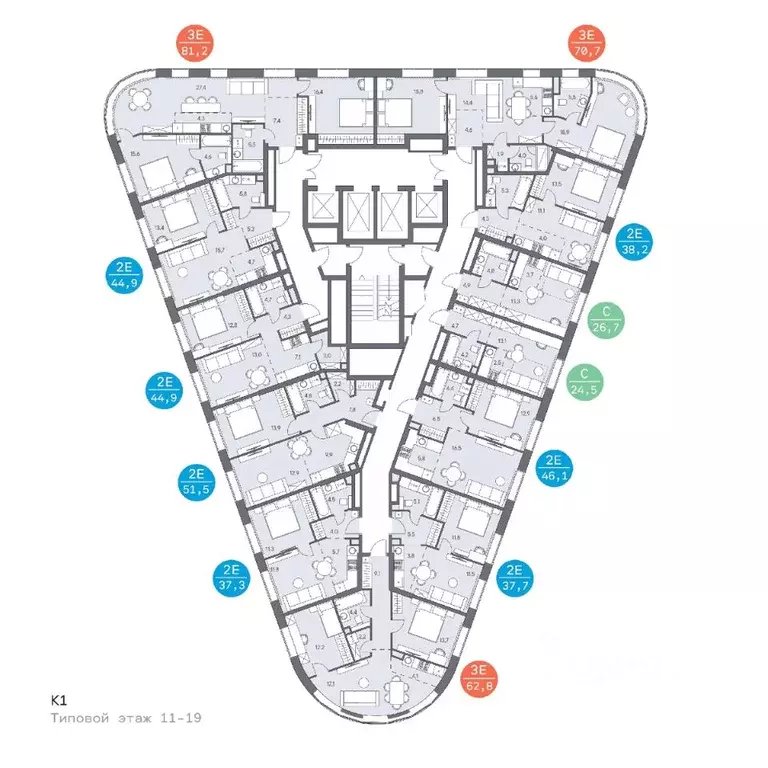 3-к кв. Москва ш. Боровское (дублер) (64.1 м) - Фото 1