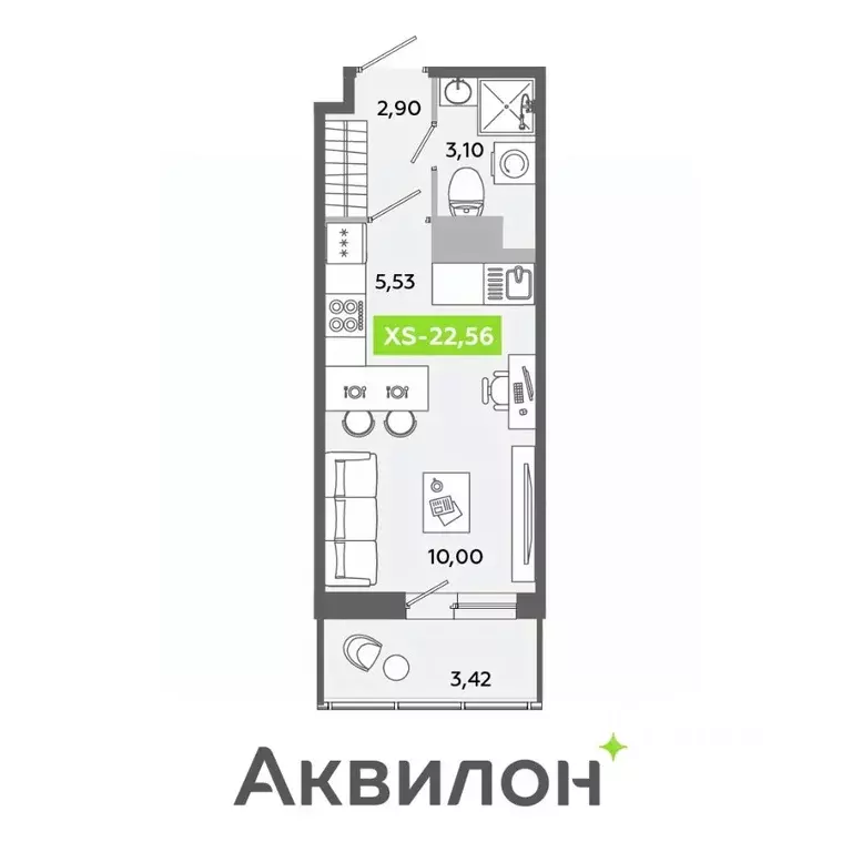 Студия Ленинградская область, Всеволожский район, Заневское городское ... - Фото 0