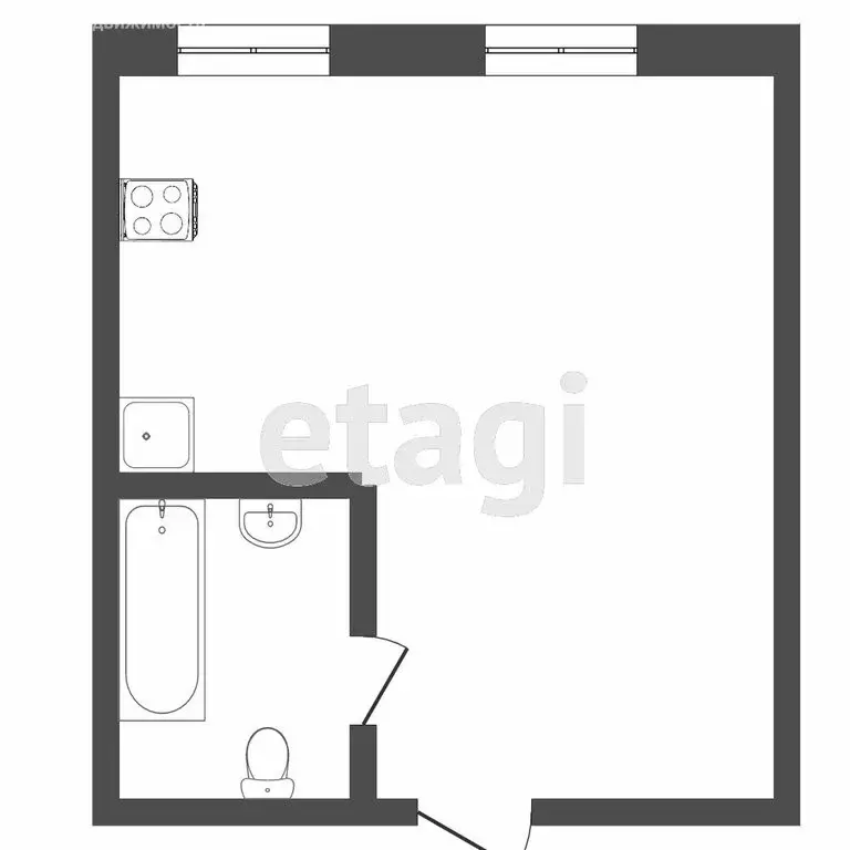 Квартира-студия: Адлер, Орбитовская улица, 20/11 (28.3 м) - Фото 0