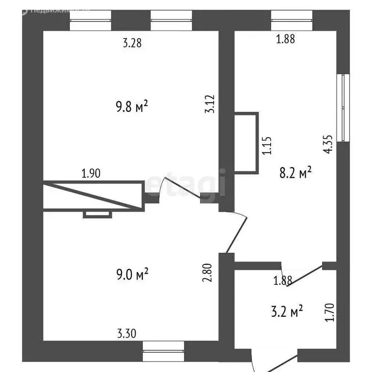 Дом в Прохладный, Московская улица (30.2 м) - Фото 1