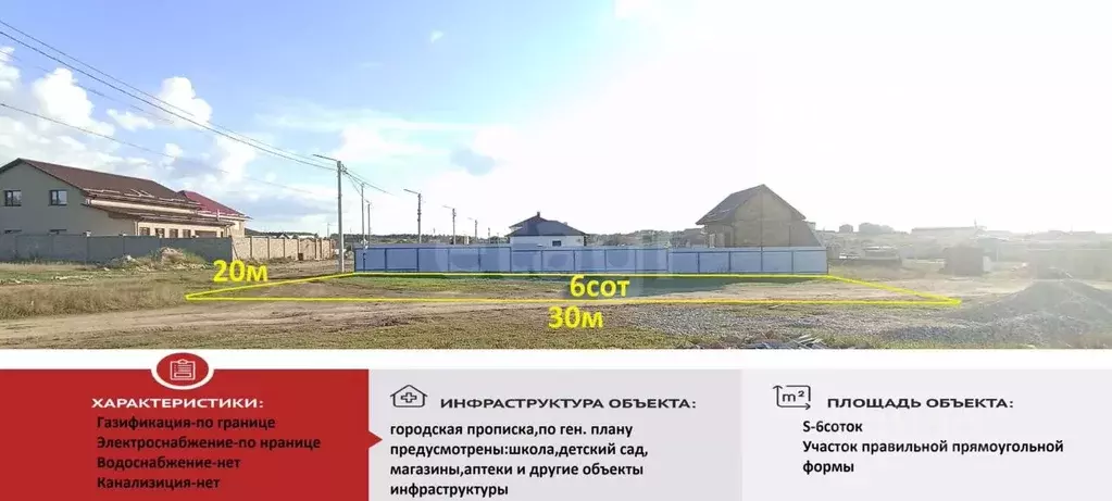 Участок в Крым, Симферопольский район, с. Мирное 3569 (6.0 сот.) - Фото 0