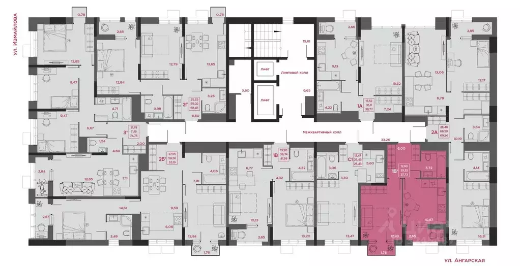1-к кв. Пензенская область, Пенза Форт жилой комплекс (37.73 м) - Фото 2