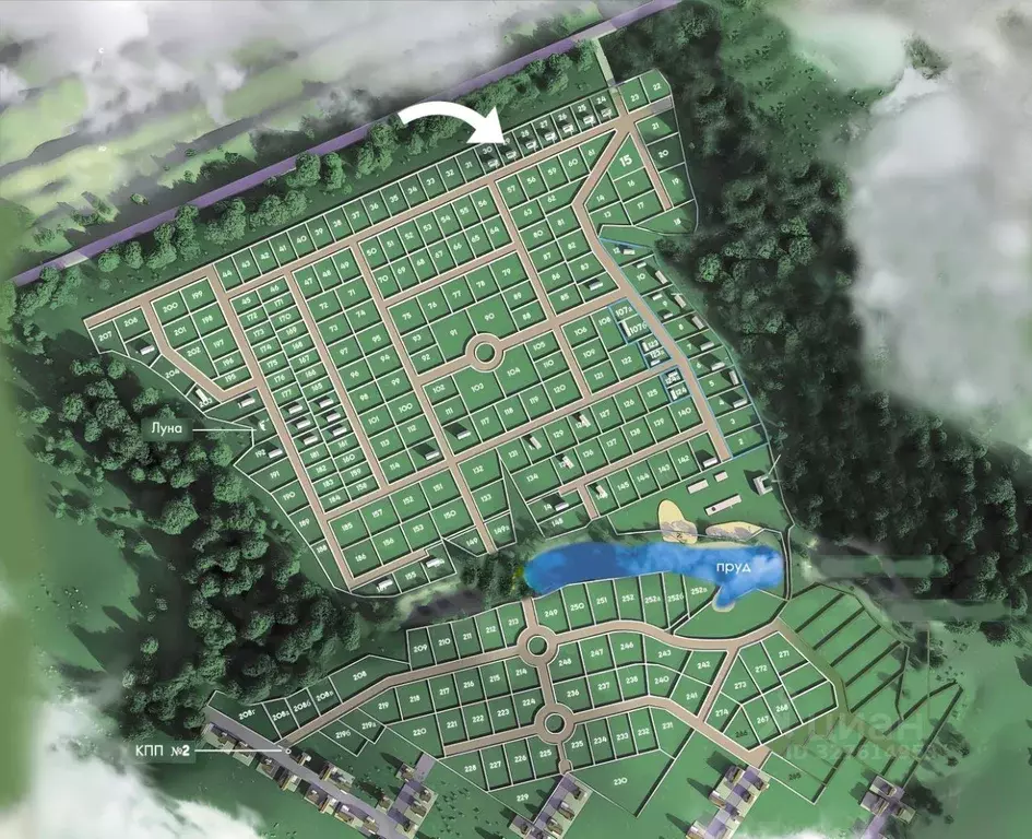 Участок в Тульская область, Заокский район, Демидовское с/пос, с. ... - Фото 2