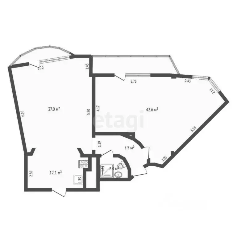 3-к кв. Крым, Ялта ул. Щорса, 47 (100.0 м) - Фото 1