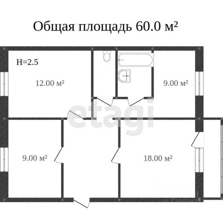 3-к кв. Костромская область, Кострома Давыдовский-2 мкр, 71 (65.0 м) - Фото 1