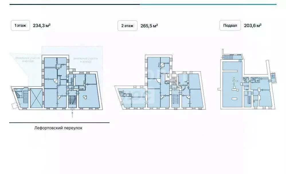 Торговая площадь в Москва Лефортовский пер., 12/50С2 (703 м) - Фото 2