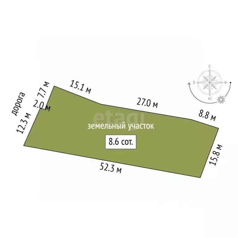 Участок в Саха (Якутия), Якутск  (8.5 сот.) - Фото 2