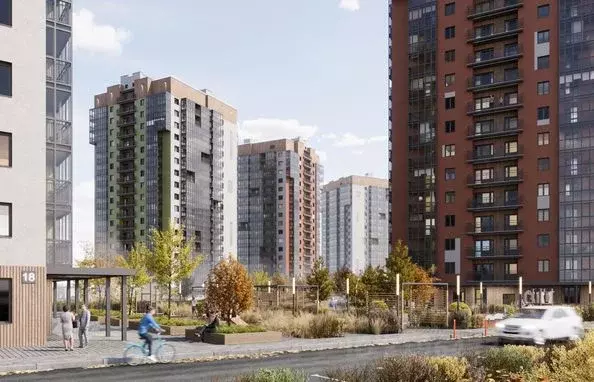 2-к кв. Красноярский край, Красноярск Лето жилой комплекс (55.28 м) - Фото 0