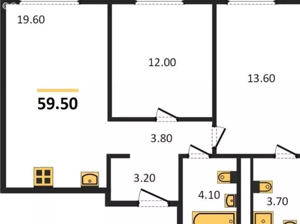 2-комнатная квартира: Ижевск, Союзная улица, 8Б (59 м) - Фото 1