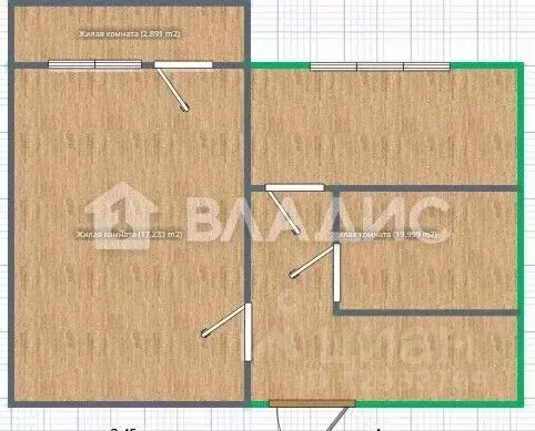 1-к кв. Пензенская область, Пенза просп. Строителей, 60 (37.3 м) - Фото 2