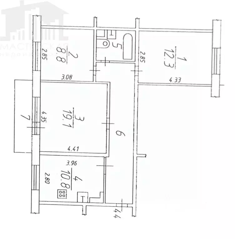 3-к кв. Московская область, Красногорск городской округ, Нахабино пгт ... - Фото 2