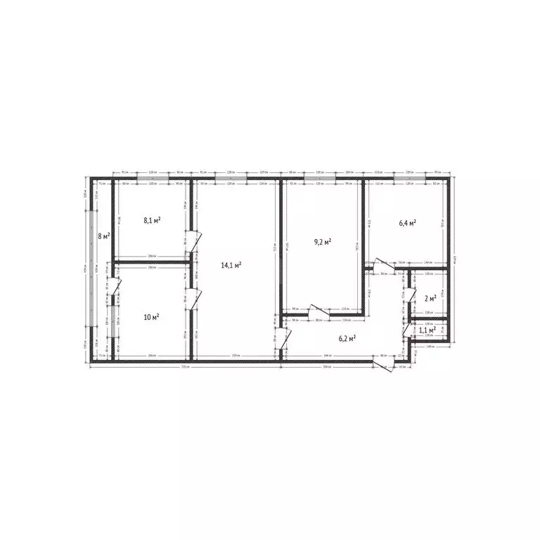 4-комнатная квартира: Каспийск, улица М. Халилова, 1 (68 м) - Фото 1