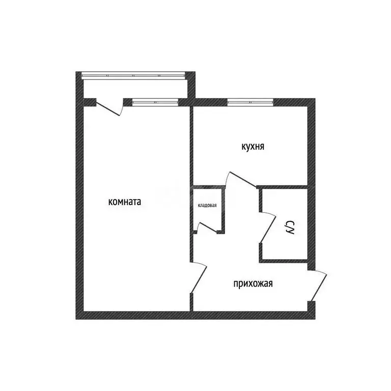 1-комнатная квартира: посёлок городского типа Яблоновский, Дорожная ... - Фото 1