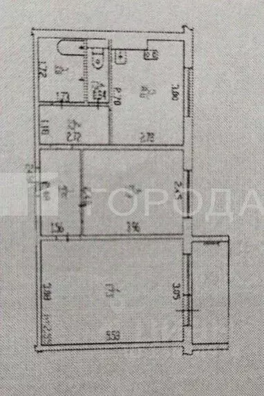 2-к кв. Алтайский край, Барнаул ул. Малахова, 101 (46.2 м) - Фото 2