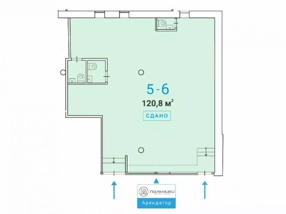 Торговая площадь в Москва Русаковская ул., 25С1 (121 м) - Фото 1