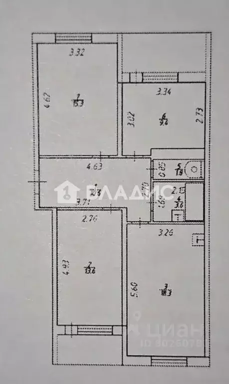3-к кв. Приморский край, Уссурийск ул. Сергея Ушакова, 13/2 (72.6 м) - Фото 2