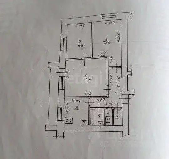 3-к кв. Липецкая область, Липецк ул. Вермишева, 9 (54.2 м) - Фото 1