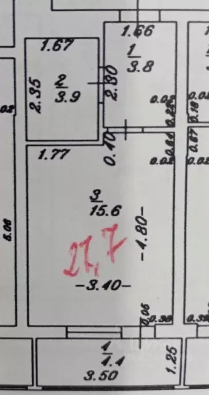 Студия Краснодарский край, Анапа Рождественская ул., 55к3 (27.7 м) - Фото 2