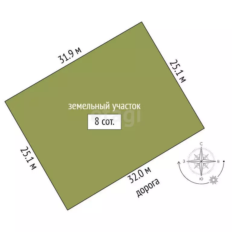 Участок в Ялуторовск, улица Антонова (8 м) - Фото 1