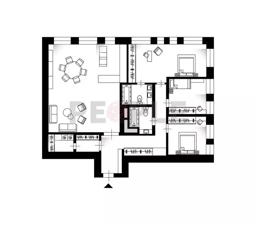 4-комнатная квартира: Москва, Усачёва улица, 15А (140 м) - Фото 2
