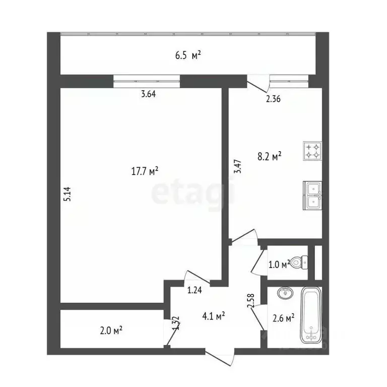 1-к кв. Самарская область, Самара Советская ул., 9 (36.0 м) - Фото 1