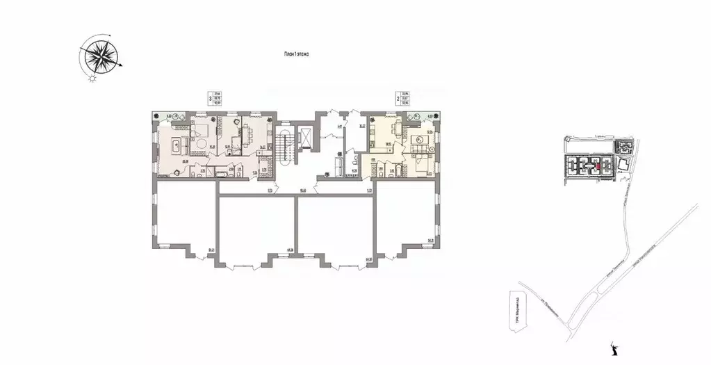 2-к кв. Волгоградская область, Волгоград ул. Землячки, 84/6 (52.96 м) - Фото 1